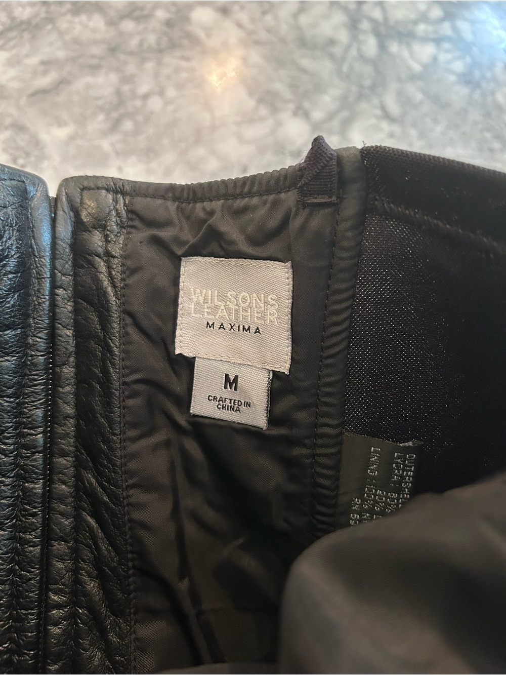 🖤 Timeless Leather Elegance | Wilsons Genuine Leather Bustier - Picture 5 of 7